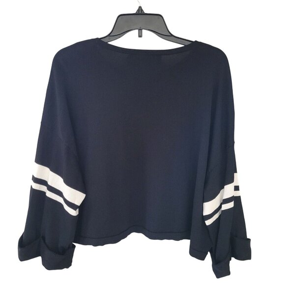 New York & Company Gabrielle Union FIRE Crop Top Womens Size XL Black White Logo - Picture 2 of 8